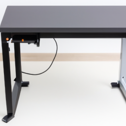 electric height adjustable standing desk with drawer