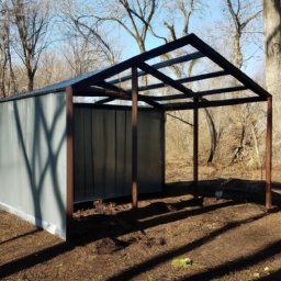 steel frame garden shed