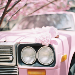 Sakura pink car film