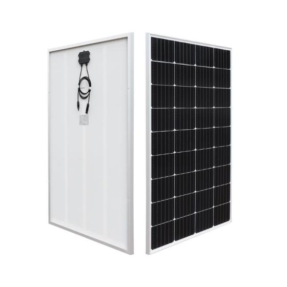 19.8V 50W 810x360x25mm Mono Glass Solar Panel Kits White Back Plane