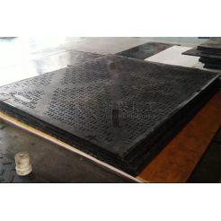 Tan heavy duty construction road mat